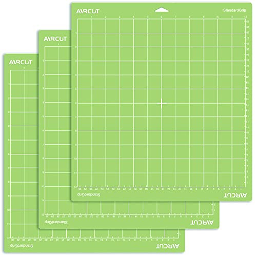 AIRCUT Cutting Mat for Cricut Maker and Explore Series, Standard Mats 3PC