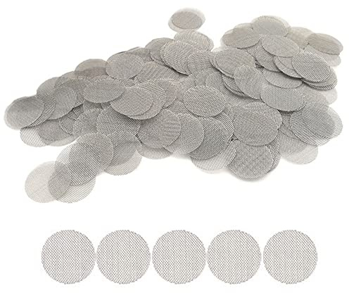 150 Pcs Stainless Steel Pipe Filter Screen Metal Smoking Pipe Filter Screen Fine Mesh Gauzes Screens Filters(2cm)