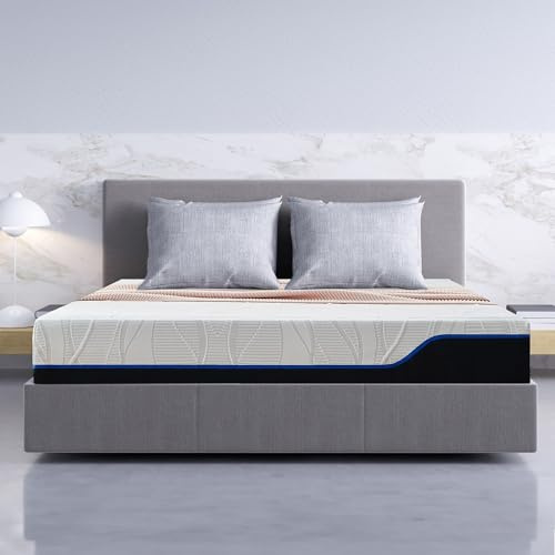 Matelas Mémoire de Forme Classic Living Astralis avec Gel Rafraîchissant, Fermeté Moyenne, Livré dans une Boîte, Mousse à Mémoire de Forme Soulageant la Pression, White, 140x200, 18 cms