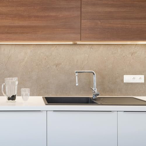 CREARREDA Panel Protector Antisalpicaduras Cocina Adhesivo de Pared 100% Made in Italy con Tinta No Tòxica, Ignìfuga y Resistente al Agua Vinilos Adhesivo Cocina y Baño