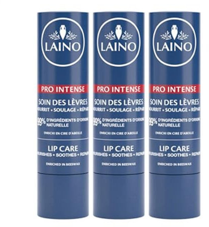 Laino Pro Intense Soin des Lèvres Lot de 3 x 4 g dont 1 Offert