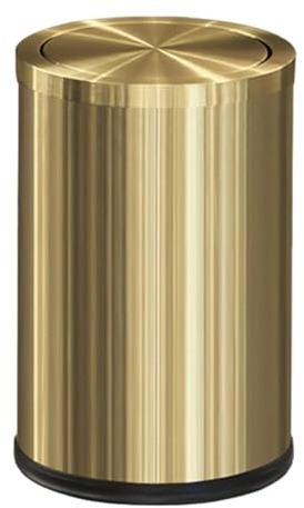 LYXXW Piccolo Bidone della Spazzatura con Coperchio Ribaltabile, 4 Galloni, Lattine per Rifiuti a Prova di Impronte Digitali Cestino per Rifiuti Cestino per Bagno, Cucina, Soggiorno,9L