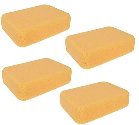 SOLUSTRE 4stücke Teiliges Auto Waschschwämme Hochdichte Poröse Reinigungsschwämme Für Effektive Fahrzeugwäsche Und Politur Für Fahrräder Und Haushaltsgegenstände