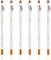 Barber Pencil,6PCS White Professional Beard Pencil,Mens Beard Pen with Built-in Sharpener,Barber Pencils for Beard Shape Accessories,Beard Pencil Filler for Men