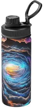 Dream Cloud Sea Uv Water Bottles For Women Men, Sports Insulated Stainless Steel Thermal Leakproof Water Bottle For Gym Outdoor Work