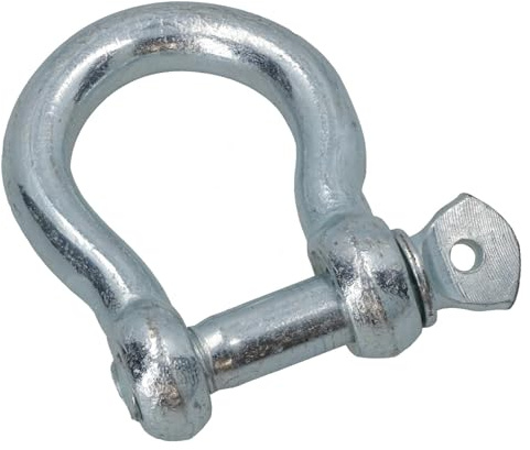 AB Tools 12mm Galvanised Bow Shackle Single Shackle Link Chandlery Boat Yacht