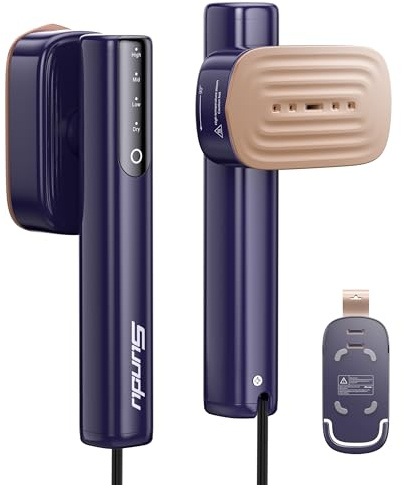 Sundu Dampfglätter, 1200W Steamer, Reisedampfglätter mit LED-Anzeige, Touch-Bedienung, Tragbarem Mini-Bügeleisen, 2.4 m langem Kabel, Reisebügeleisen Entfernt Falten durch Dampf Schnell und Effektiv