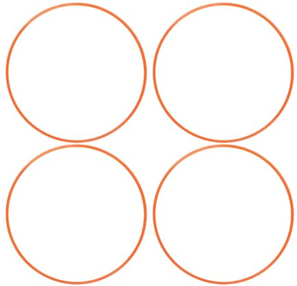 LOCADENCE 4Pcs Wheel Rim Protector, 18 Inch Aluminum Alloy Orange Universal Wheel Protector, Easy Install Wheel Rim Protection Ring for Cars