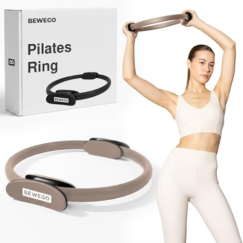 bewego Anillo de pilates – Anillo de fitness de 37 cm para suelo pélvico, núcleo y piernas. Anillo de resistencia para el hogar, anillo de entrenamiento en kit esencial, Magic Circle, anillo de
