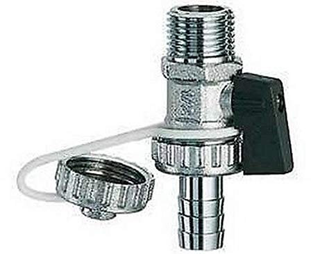 3439 12 Robinet de vidange de chaudière chromé 1/2FAR