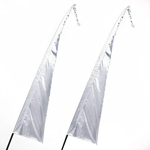 Pink Pineapple Festival Fahnen Stoff: Fahnenstoff aus bunter Fallschirmseide zirka 5 Meter hoch - Fahnenmasten für Rundbogenfahne nicht enthalten Garten Fahnen in vielen Farben erhältlich - Weiß