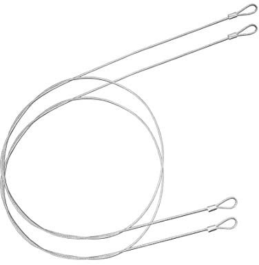 OMOTOOL Sicherheitskabelschloss (2 Stück) 121,9 cm Edelstahl Halteband Schlüsselband Gepäckschloss Sicherheitskabel