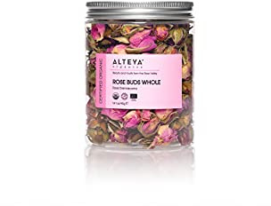 Alteya Organic Rose Buds Tea 40gr - 100% USDA Certified Organic Rosa Damascena Bio Herbal Infusion - Hand Picked and Sold Directly by the Rose Grower Alteya Organics