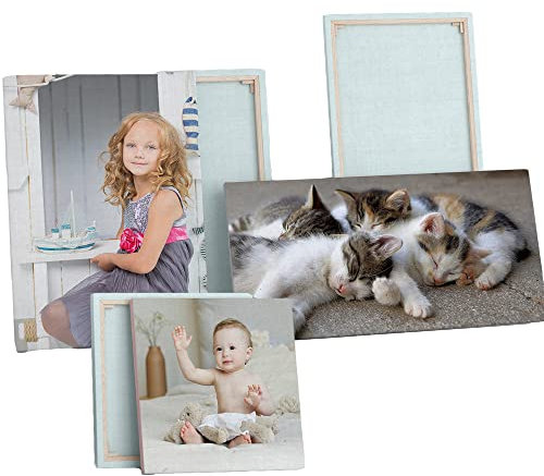 GATE DESIGN - STAMPA FOTO SU TELA Personalizzata, Made in Italy - Quadro Personalizzabile, Canvas 100% Cotone, Telaio in Legno Massello Incluso - Idea Regalo Compleanno Anniversario Natale (20x30cm)