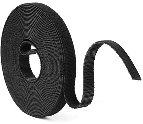 URAQT Bridas para Cables, Cinta para Corte Libre Reutilizables, 1CM x 5M Sujetacables para Organizador de Cables, Abrazaderas para Cables Hogar y Oficina, Sujeción para Plantas