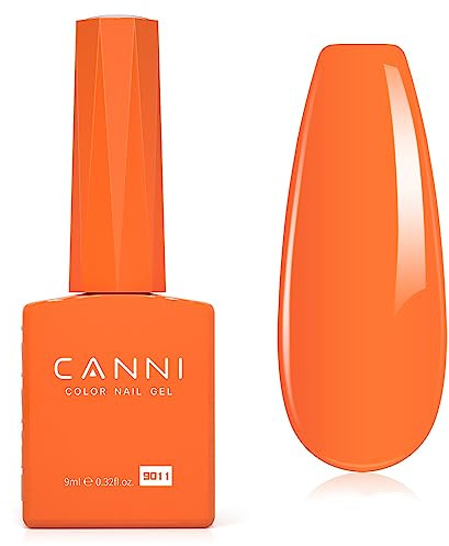 CANNI UV Nagellack Natur Orange Gellack för Nagelkonst - Klassisk och Matchande Stil Blötläggning av Gelnagellack för UV-Lampa