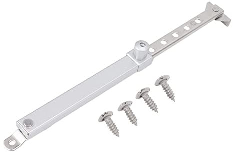 10in Casement Window Stay, Stainless Steel Security Window Latches Adjustable Telescoping Wind Brace, Windproof Support Casement Stay Window Latch Lock (Type 04)