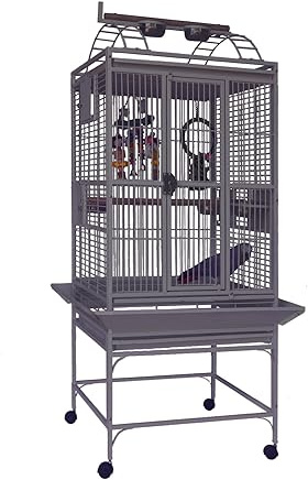 Sun Cages - Jaula Loro Completa | Jaula Pajaros Ideal para Loros de Tamaño Mediano y Cría de Loros Pequeños | Medidas 60 x 56 x 160 cm | Peso 30 kg