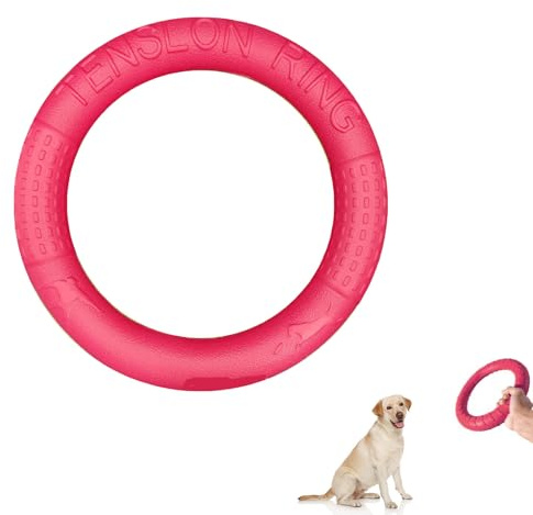 Frisbee para Perros de Goma - Juguete Masticable de Caucho Natural, Discos Voladores Flotantes de Agua, Juguetes para Perros