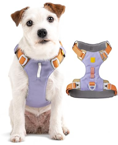 Woolly Wolf Alpha 360 Dog Harness S Lavendel Mix - Hundegeschirr für kleine Hunde aus 100% recyceltem Polyester, Verstellbar & leicht, Perfekt an den Hundekörper anpassbar