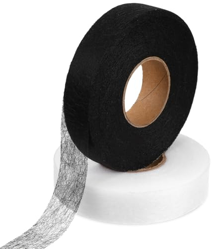 Alrhso 2 Rolls 120m Hemming Tape 2cm Wide Fusible Tapes Iron on Stitch Witchery Tape Adhesive Web No Sewing for Clothes Pants Curtains Dresses