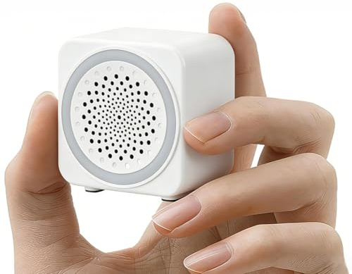 Alaoo Mini Portable White Noise Machine, Color Noise Sound Machines, 7 Colors Night Light 26 Soothing Sounds, Timer Adjustable Brightness Baby Sleeping Aid Sound Machine, MINI Square Style