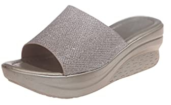 Pantofole da Donna comode Pantofole Donne Donne Estate Spessa Unica Tacco a Cuneo Infradito a Piedi Aperte Donne Sandali a Colore Solido Donna 5.5 Regno Unito