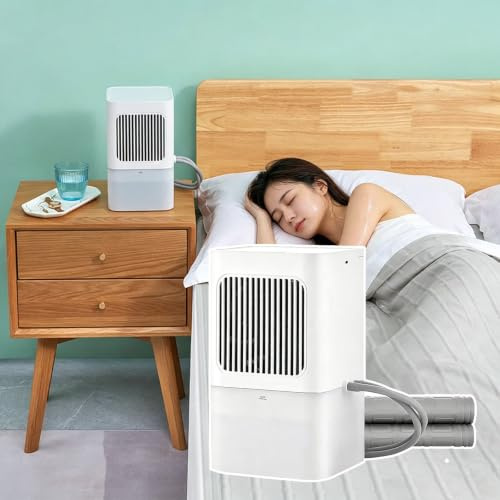 WHRAOY Colchón Refrigerado por Agua con Tanque De 2L, Almohadilla De Colchón Refrescante for Verano, Manta De Circulación De Agua, Control Remoto (2M), 6W, 3 Engranajes Ajustables(160x140cm)