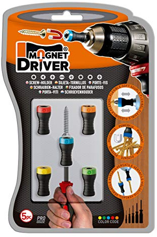 Magnet driver® B50 portainserti magnetico: un accessorio adattabile a qualsiasi cacciavite e trapano.