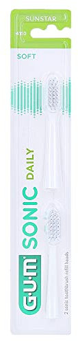 Gum recharges sonic daily brosse à dents blanc