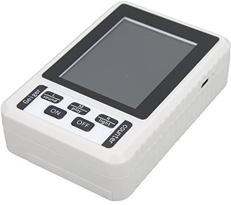 Contador Geiger, Detector de Radiación Nuclear Profesional de Alta Precisión, X Β Γ Probador de Rayos, Contador Geiger de Mano con Pantalla LCD Pruebas Inteligentes