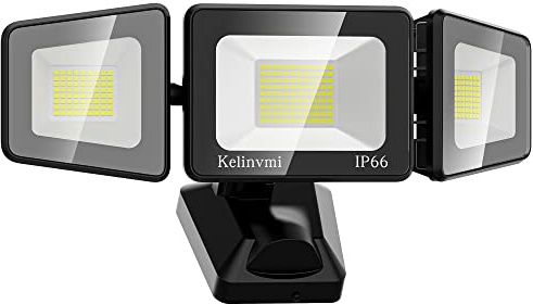 kelinvmi 120W LED Flood Lights Outdoor, High Brightness 12000lm LED Security Light, IP66 Waterproof Outside Floodlight 6500K Coldwhite, Exterior Lighting Fixtures for House, Yard, Garden,Playground
