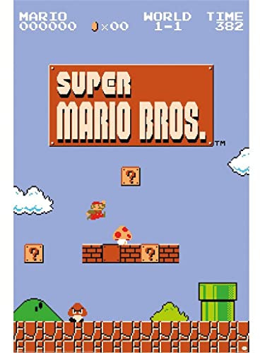 Pyramid International Super Mario Bros (World 1-1) Maxi Poster 60cm x 90cm, White