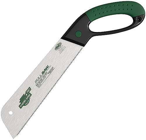 FAMEX 5503 Sierra japonesa profesional, 300 mm, sierra fina para madera, sierra de mano, Kataba, con mango protector antideslizante, fabricado en Japón