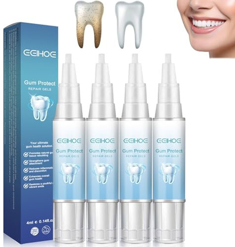 4 Pezzi di Gel Sbiancante Denti Sbiancante Denti Professionale Proteggono le Gengive Sbiancano e Riparano Teeth Whitening Ripristinano Facilmente la Vitalità Delle Gengive