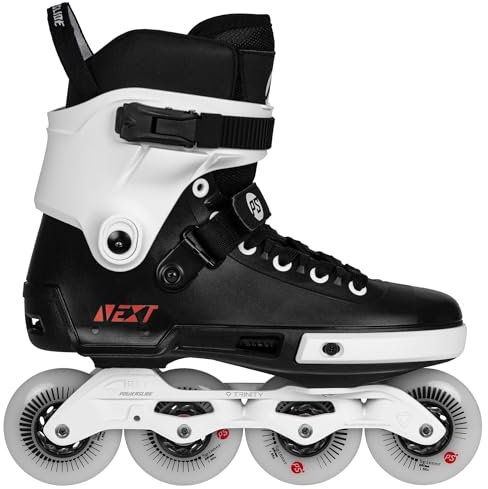 Powerslide Inline Skate Next Core Black 80, für Urban und Fitness, für Damen und Herren in schwarz/weiß