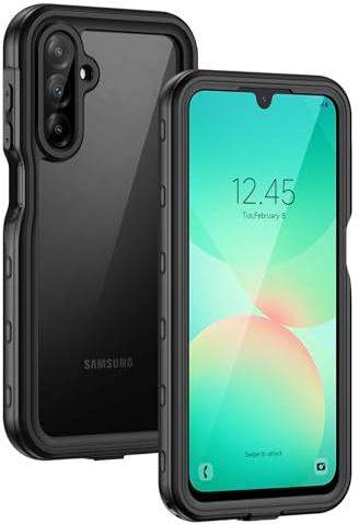 Lanhiem Cover per Samsung Galaxy A26 5G IP68 Impermeabile Antiurto Nero