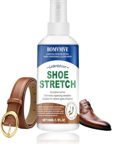 Assouplisseur Cuir Chaussure, Spray Elargisseur Chaussure, (100 ml)