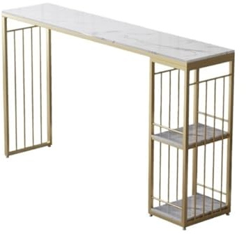 Bartabeller Hem Enkelt Marmorbarbord Modernt Långt Skiljeväggskombinationsbord Högt Bord Bar Bordets Högbord(180 * 40 * 105)