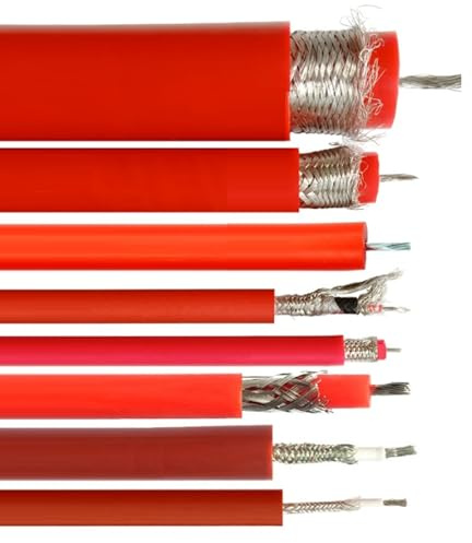 Cavo Di Prova In Silicone Alta Tensione 5–100kV Cavo Schermato Con Conduttore In Rame Stagnato 10/12/14/16AWG Isolamento Silicone Flessibile −60°C A 200°C, Per Laboratorio E Uso Industriale(14A-20kv)
