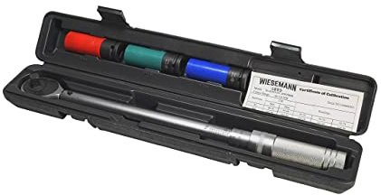 WIESEMANN 1893 Torque Wrench Set 1/2 42-219Nm with Impact sockets 17, 19, 21mm from I Complete car Set for Changing Tyres with Impact Spanner & Nuts I with Transport Box I 81529