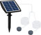 Andoer 6V 2W Plug-in Solar Oxygen Pump with 8.2ft Pipe 2 Air Bubble Stones Fish Tank Oxygenator Aquarium Oxygen Aerator Air Pump Fishing Aerator for Garden Fish Tank Outdoor Pool Pond