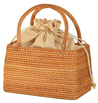 LICHENGTAI Stroh Handtasche Frauen Stroh Umhängetasche Große Kapazität Sommer Strandtasche Rattan Schulter Geldbörse Stroh Gewebte Tragetasche Geldbörse Weidentasche für Urlaub Reisen