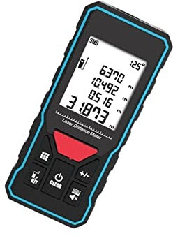 Medidor de distancia Telémetro X6 Medidor de distancia láser Telémetro láser Medición de herramientas profesionales de alta precisión y precisión (Color : Versión recargable, Tamaño : 60m) (Bergw