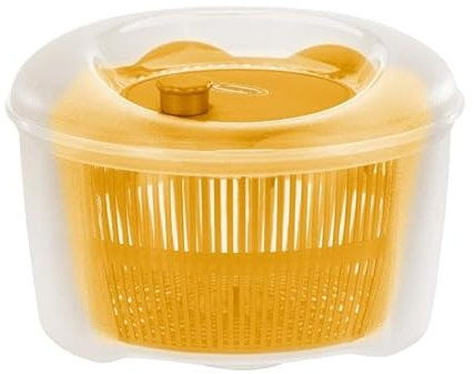 Tontarelli Centrifuga Asciuga Insalata Rucola Giallo Ocra 24 cm