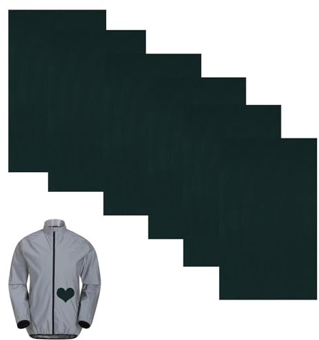 6 Stück Daunenjacke Flicken Reparaturset,Nylon Reparaturflicken Selbstklebend Stoff Jacke Reparatur Aufnäher Patches zum Aufbügeln Schwarz Selbstklebende Stickers für Kleidung Jacken Repair Aufkleber