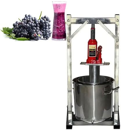 Pressa Per Frutta Commerciale, Pressa Per Vino Manuale Staccabile In Acciaio Inossidabile Da 36 Litri, Con 2 Botti In Acciaio Inossidabile, Attrezzatura Multifunzionale Per Spremitura Di Frutta