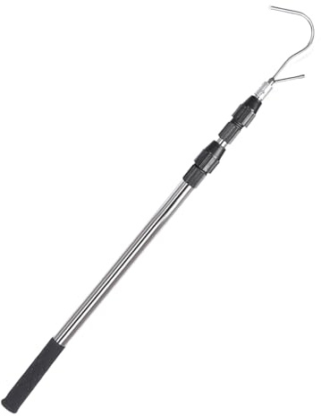 Barra de gancho de acero para camión, soporte de carga con brazo telescópico para almacenamiento de SUV, acceso al dosel, estanterías de escalera, gestión de remolques, suministro