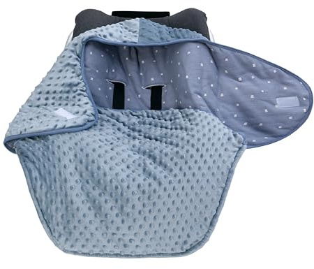 amo nenes - Manta envolvente para bebé de invierno, de algodón, universal, para cochecito, asiento de coche, cálida, regalo para niños y niñas, 0-12 m