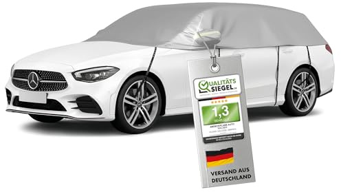WALSER Telone per auto All Weather, 100% telone per auto resistente alle intemperie, copriauto impermeabile, copertura protettiva mezzo garage Misura 6 Combi argento
